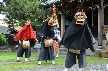 下戸田ささら獅子舞の写真