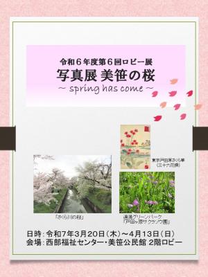 ロビー展美笹の桜