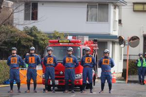 戸田市消防団　第7分団　整列写真